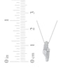 Thumbnail Image 7 of Pear-Shaped & Round-Cut Diamond Bypass Loop Necklace 1 ct tw 10K White Gold 18&quot;
