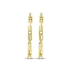 Thumbnail Image 2 of Paperclip Hoop Earrings 10K Yellow Gold 35mm