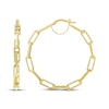 Thumbnail Image 3 of Paperclip Hoop Earrings 10K Yellow Gold 35mm