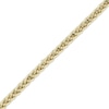 Thumbnail Image 2 of 3mm Diamond-Cut Wheat Chain Necklace Semi-Solid 10K Yellow Gold 22"