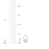 Thumbnail Image 5 of Diamond Solitaire Teardrop Frame Earrings 1/2 ct tw 10K White Gold (I/I2)