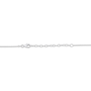 Thumbnail Image 4 of Clover-Shaped Black Onyx & White Lab-Created Sapphire Station Necklace Sterling Silver 18"