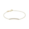 Thumbnail Image 1 of KAY x Rocksbox Lab-Grown Diamond Pavé Curved Bar Bracelet 1/4 ct tw 24K Yellow Gold-Plated Sterling Silver 8"