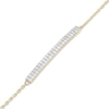 Thumbnail Image 3 of KAY x Rocksbox Lab-Grown Diamond Pavé Curved Bar Bracelet 1/4 ct tw 24K Yellow Gold-Plated Sterling Silver 8"