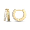 Thumbnail Image 3 of KAY x Rocksbox Lab-Grown Diamond Double-Row Split Huggie Hoop Earrings 1/5 ct tw 24K Yellow Gold Vermeil Sterling Silver