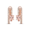 Thumbnail Image 2 of Le Vian Good Karma Cushion-Cut Morganite Earrings 3/4 ct tw Diamonds 14K Strawberry Gold
