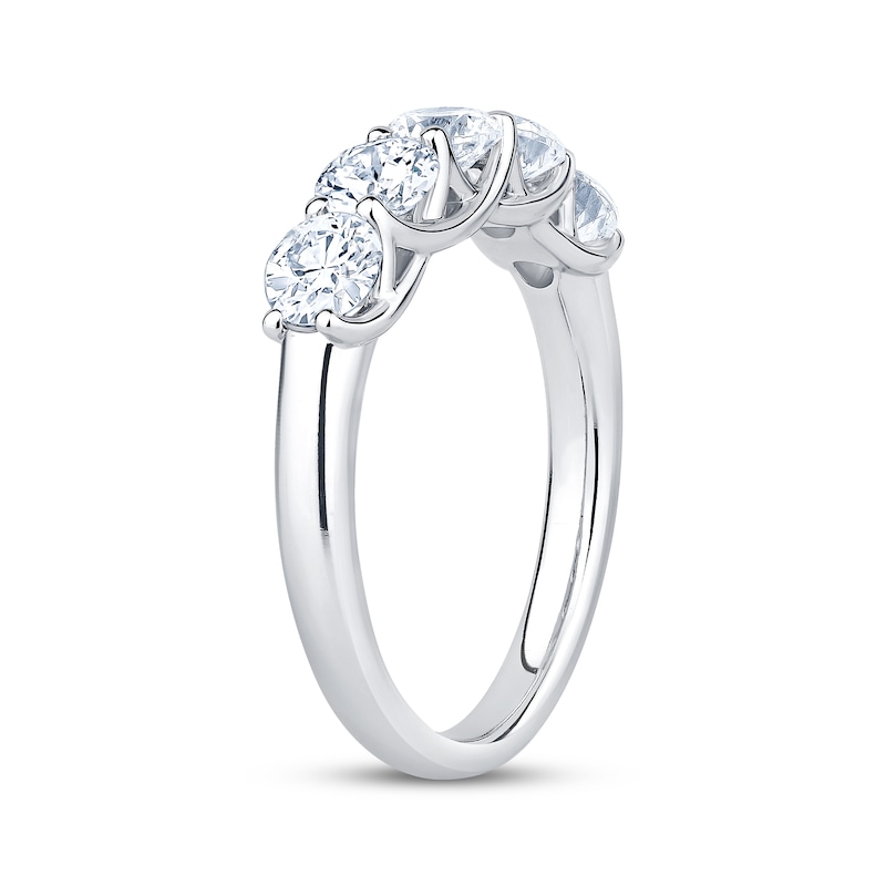 Main Image 2 of KAY Signature Collection Lab-Grown Diamond Five-Stone Anniversary Ring 1-1/2 ct tw 14K White Gold