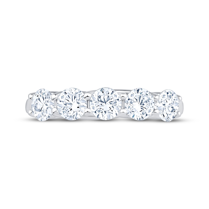 Main Image 3 of KAY Signature Collection Lab-Grown Diamond Five-Stone Anniversary Ring 1-1/2 ct tw 14K White Gold