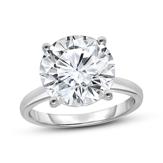 Now + Forever Lab-Grown Diamonds Round-Cut Solitaire Engagement Ring 6 ct tw 14K White Gold (F/SI2)