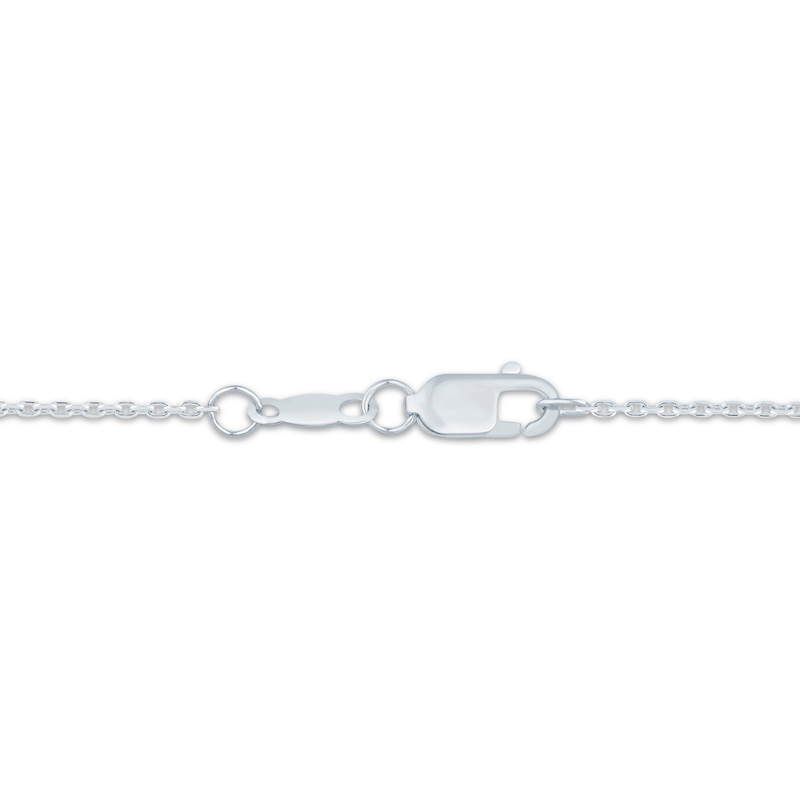 Main Image 4 of KAY Lab-Grown Diamonds Smile Necklace 1 ct tw 10K White Gold 18"