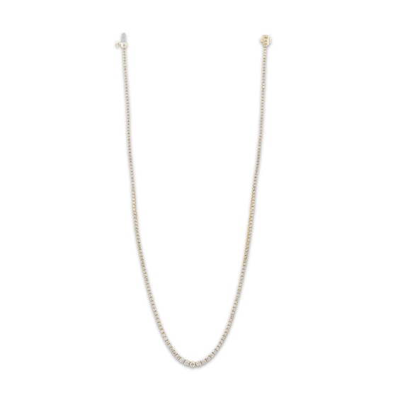 KAY Signature Collection Lab-Grown Diamond Tennis Necklace 5 ct tw 10K Yellow Gold 18"