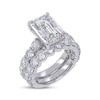 Thumbnail Image 2 of Now + Forever Lab-Grown Diamonds Emerald-Cut Bridal Set 10 ct tw 14K White Gold