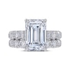 Thumbnail Image 4 of Now + Forever Lab-Grown Diamonds Emerald-Cut Bridal Set 10 ct tw 14K White Gold