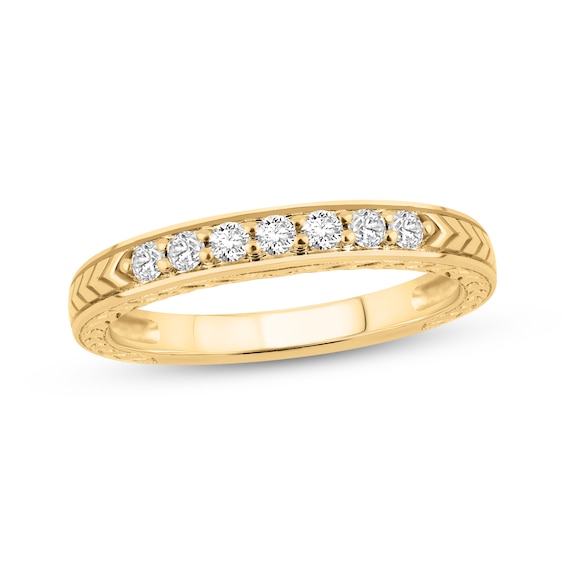 Now + Forever Lab-Grown Diamonds Anniversary Ring 1/2 ct tw 14K Yellow Gold
