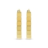 Thumbnail Image 2 of Geometric Pattern Hoop Earrings Hollow 10K Yellow Gold 20mm