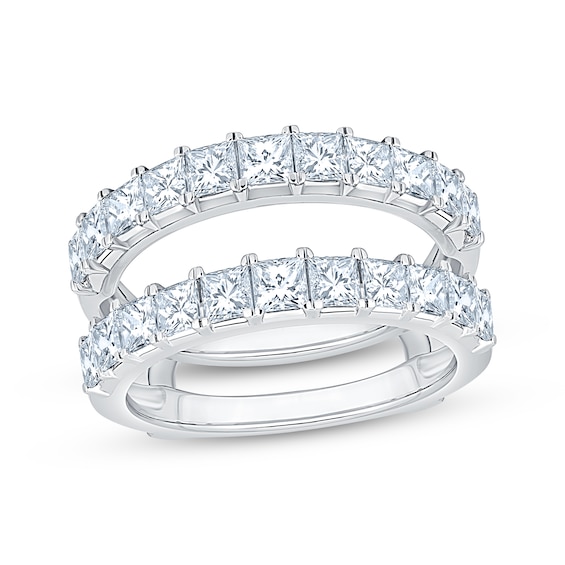 Now + Forever Lab-Grown Diamonds Princess-Cut Enhancer Ring 2 ct tw 14K White Gold