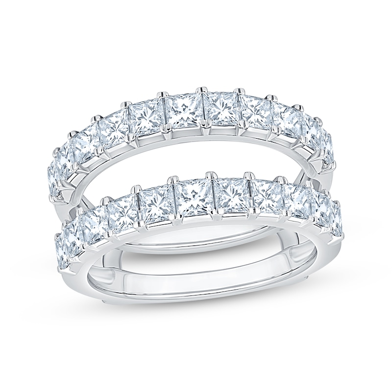 Main Image 1 of Now + Forever Lab-Grown Diamonds Princess-Cut Enhancer Ring 2 ct tw 14K White Gold
