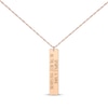 Thumbnail Image 1 of Vertical Rectangle Tag Necklace 14K Rose Gold 18”
