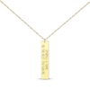 Thumbnail Image 1 of Vertical Rectangle Tag Necklace 14K Yellow Gold 18”
