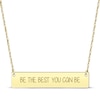 Thumbnail Image 1 of Horizontal Rectangle Bar Necklace 10K Yellow Gold 18”