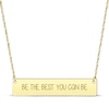 Thumbnail Image 1 of Horizontal Rectangle Bar Necklace 14K Yellow Gold 18”