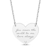 Thumbnail Image 1 of Diamond Accent Heart Necklace Sterling Silver 18”