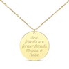 Thumbnail Image 1 of Circle Disc Necklace 10K Yellow Gold 18”