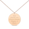 Thumbnail Image 1 of Circle Disc Necklace 14K Rose Gold 18”