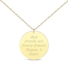 Thumbnail Image 1 of Circle Disc Necklace 14K Yellow Gold 18”