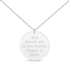 Thumbnail Image 1 of Circle Disc Necklace Sterling Silver 18”