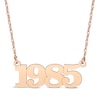 Thumbnail Image 1 of Classic Year Necklace 14K Rose Gold 18"