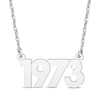 Thumbnail Image 1 of Retro Year Necklace 14K White Gold 18&quot;