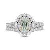 Thumbnail Image 3 of Neil Lane Oval-Cut Green Quartz Bridal Set 7/8 ct tw Diamond 14K White Gold