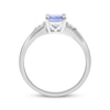 Thumbnail Image 1 of Round-Cut Tanzanite & Diamond Accent Ring Sterling Silver