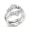 Thumbnail Image 1 of Marquise & Round-Cut Diamond Enhancer Ring 1-1/2 ct tw 14K White Gold