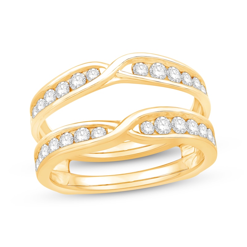 Main Image 1 of Now + Forever Diamond Channel-Set Enhancer Ring 3/4 ct tw 14K Yellow Gold
