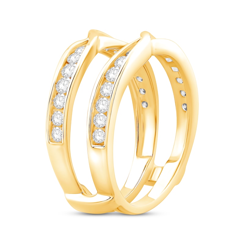 Main Image 2 of Now + Forever Diamond Channel-Set Enhancer Ring 3/4 ct tw 14K Yellow Gold