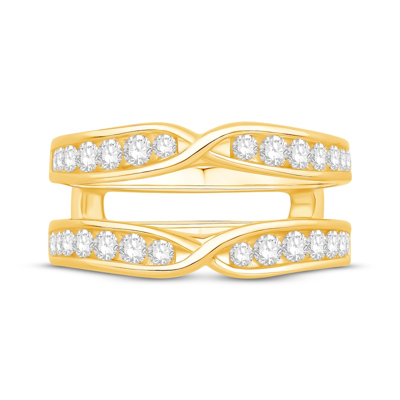Main Image 3 of Now + Forever Diamond Channel-Set Enhancer Ring 3/4 ct tw 14K Yellow Gold