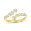 Diamond Bezel Bypass Ring 1/5 ct tw 10K Yellow Gold