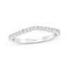 Thumbnail Image 1 of THE LEO First Light Diamond Chevron Wedding Band 1/4 ct tw 14K White Gold