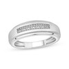 Thumbnail Image 1 of Men’s Square-Cut Diamond Wedding Band 1/2 ct tw 10K White Gold