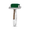 Thumbnail Image 1 of Le Vian Emerald-Cut Emerald Ring 5/8 ct tw Diamonds 14K Vanilla Gold