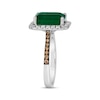 Thumbnail Image 1 of Le Vian Emerald-Cut Emerald Ring 5/8 ct tw Diamonds 14K Vanilla Gold