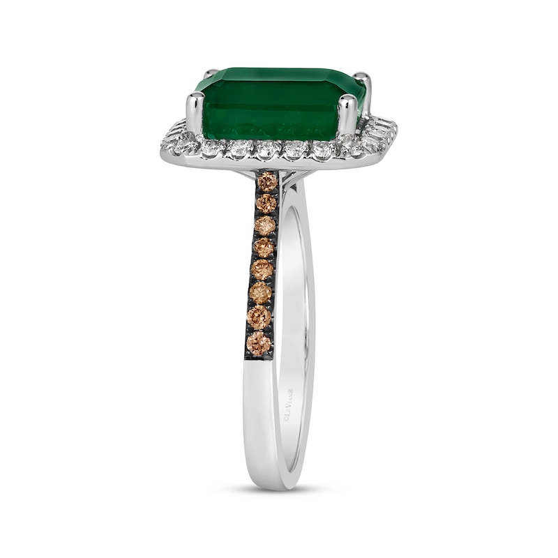 Le Vian Emerald-Cut Emerald Ring 5/8 ct tw Diamonds 14K Vanilla Gold