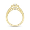 Thumbnail Image 2 of Linked Always Oval-Cut Diamond Halo Engagement Ring 1-1/4 ct tw 14K Yellow Gold
