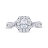 Thumbnail Image 3 of THE LEO Legacy Lab-Grown Diamond Emerald-Cut Engagement Ring 7/8 ct tw 14K White Gold