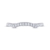Thumbnail Image 2 of THE LEO Legacy Lab-Created Diamond Round-Cut Wedding Band 1/5 ct tw 14K White Gold