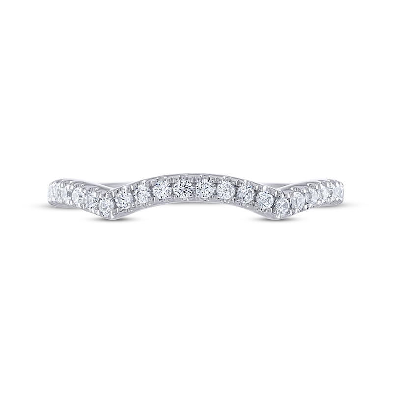 Main Image 3 of THE LEO Legacy Lab-Grown Diamond Round-Cut Wedding Band 1/5 ct tw 14K White Gold
