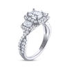 Thumbnail Image 1 of THE LEO Legacy Lab-Created Diamond Emerald-Cut Three-Stone Engagement Ring 1-7/8 ct tw 14K White Gold