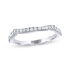 Thumbnail Image 1 of THE LEO Legacy Lab-Grown Diamond Contoured Wedding Band 1/4 ct tw 14K White Gold